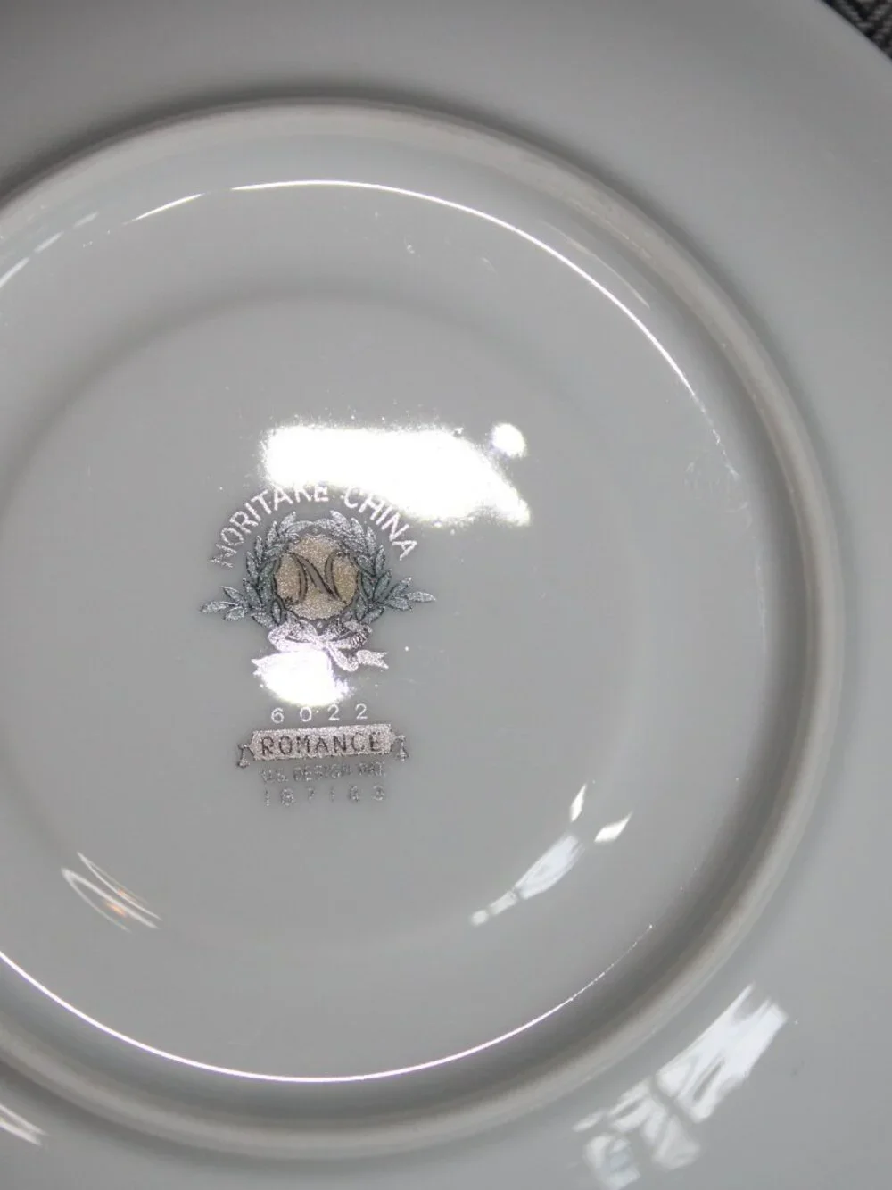 Vintage Noritake China 'Romance' Pattern 6022 Saucer & Luncheon Plate Set